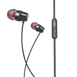                       SIGNATIZE Audio Wired in Ear Earphones with Built in Mic, 10 mm Driver, Powerful bass and Clear Sound-SZ-1085                                              