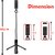 SIGNATIZE Selfie Stick with LED Fill Light,Phone Tripod Stand with Bluetooth Wireless Remote  360Rotation-SZ-9034