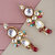 LUCKY JEWELLERY Designer Back Meena Gold Plated Kundan Multicolor Tika Earring Set for Girls  women (408-J5E2K-1839-MT)