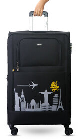 Timus Salsa Plus 78 cm with Soft Spinner Wheels, Large Cabin Size Travel Luggage with TSA Lock