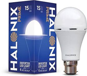 HALONIX 15 W Standard B22 D Inverter Bulb  (White)