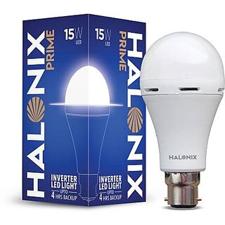 HALONIX 15 W Standard B22 D Inverter Bulb  (White)
