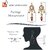 LUCKY JEWELLERY Designer Back Meena Gold Plated Kundan Multicolor Tika Earring Set for Girls  women (408-J5E2K-1839-MT)