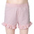 One Sky Short For Girls Casual Solid Cotton Blend (Pink, Pack Of 1)