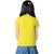 One Sky Girls Printed Cotton Blend T Shirt (Yellow, Pack Of 1)