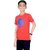 One Sky Boys Printed Pure Cotton T Shirt (Red, Pack Of 1)