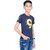 One Sky Boys Printed Pure Cotton T Shirt (Dark Blue, Pack Of 1)