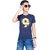 One Sky Boys Printed Pure Cotton T Shirt (Dark Blue, Pack Of 1)