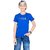 One Sky Boys Typography Pure Cotton T Shirt (Blue, Pack Of 1)