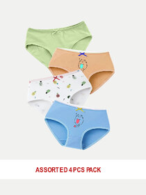 Girls 5 pc Pack Knitted Brief