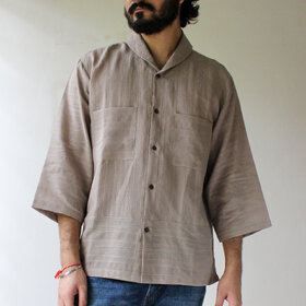 Men's curated shirt CHORUS in Pewter