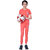 One Sky Boys & Girls Casual T-shirt Pyjama (Orange)
