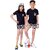 One Sky Boys & Girls Casual T-shirt Shorts (Black)