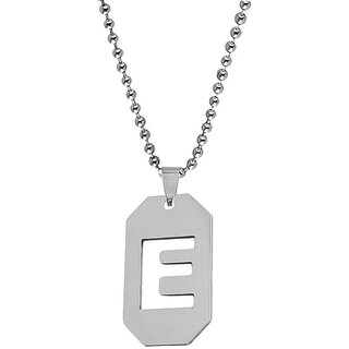                       M Men Style Initial E Letter Necklace Personalized Letter Charm Pendant Jewelry Gift For Men                                              