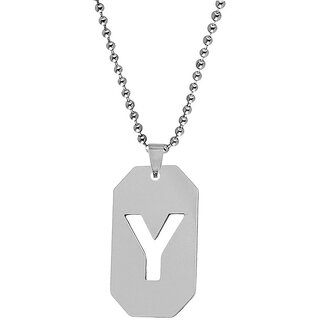                       M Men Style Initial Y Letter Necklace Personalized Letter Charm Pendant Jewelry Gift For Men                                              