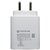 EXAMOB 25W Single Port Type-C Power Adaptor Compatible for All Samsung Devices Fast Charger 3.0 Cable not Included - (White)
