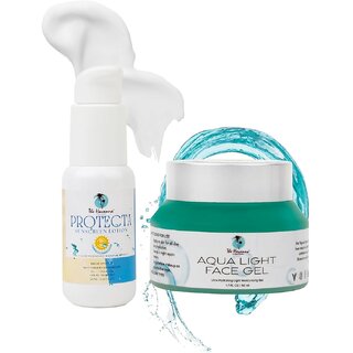                       The Havanna Hydrating Combo -Protecta SPF 60+ and Aqua Light Gel,Pack of 2-50ml each                                              