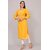 Padlaya Fashion Women Embroidered Viscose Rayon Straight Kurta(Yellow, White)