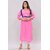Padlaya Fashion Women Self Design Viscose Rayon Straight Kurta(Pink)