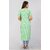 Padlaya Fashion Women Checkered Cotton Rayon Straight Kurta(Green)