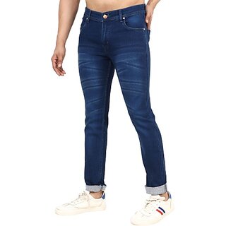 PRJ IN STYLE Slim Men Dark Blue Jeans