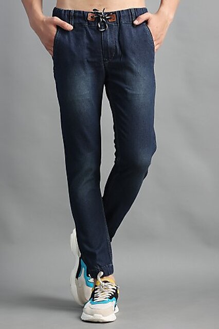 PRJ IN STYLE Jogger Fit Men Dark Blue Jeans