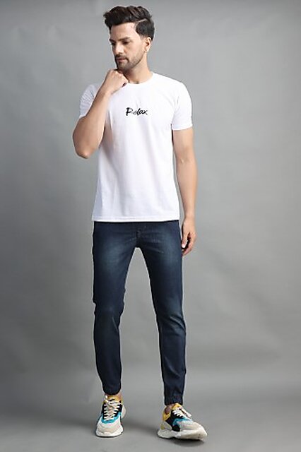 PRJ IN STYLE Jogger Fit Men Dark Blue Jeans
