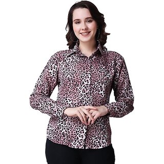                       PRJ IN STYLE Women Printed Casual Black, Pink, White Shirt                                              