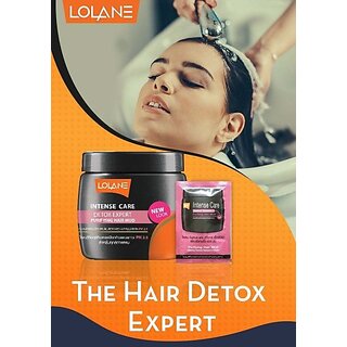 Lolane Charcoal Smooth Hair Conditioner With Keratin  Argon Oil for Men  Women (200 g)