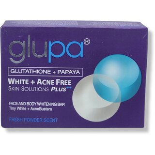                       Glupa Skin Solution Plus Face And Body Whitening Bar 100g                                              