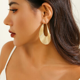 Golden Hollow Earrings for Women