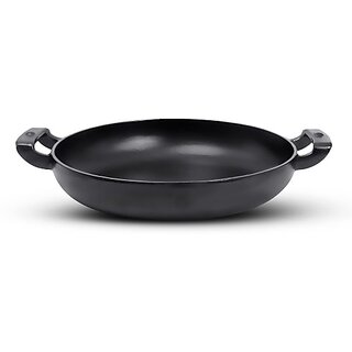                       EUGOR Pre-Seasoned Cast Iron Shallow Frying Pan Fry Pan 26 cm diameter 0.85 L capacity (Cast Iron, Non-stick, Induction Bottom)                                              