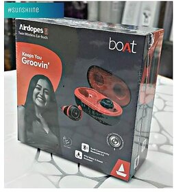 (Refurbished) Boat Airdopes 441 Twin Wireless Ear-Buds With Iwp Technology (Raging Red)