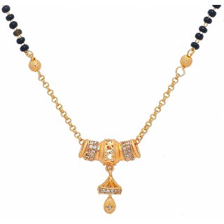                       Arch Fashion Gold Plated Brass  Copper Festive/Designer Mangalsutra                                              