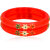 LUV FASHION Red plastic Designer Bangles