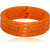 LUV FASHION Orange plastic Designer Bangles