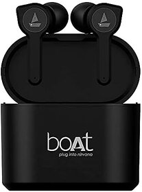 (Refurbished) Boat Airdopes 402 Bluetooth Truly Wireless In Ear Earbuds With Bt V5.0, Advanced Touch Controls, Instant Voice Assistant, Up To 16H Total Playtime And With Mic (Active Black)