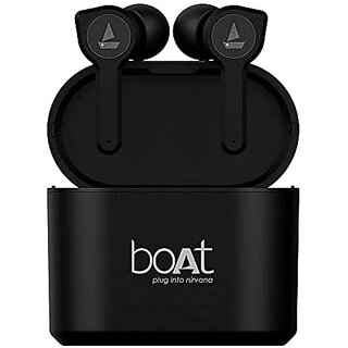 (Refurbished) Boat Airdopes 402 Bluetooth Truly Wireless In Ear Earbuds With Bt V5.0, Advanced Touch Controls, Instant Voice Assistant, Up To 16H Total Playtime And With Mic (Active Black)