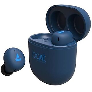 (Refurbished) Boat Airdopes 381 Bluetooth Truly Wireless In Ear Earbuds With Mic (Blue)