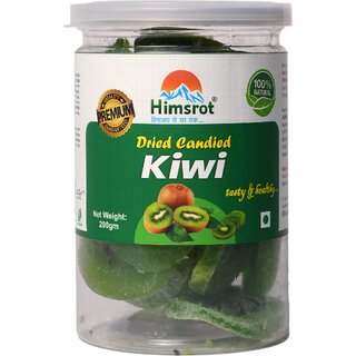                       Himsrot Natural Dried CandiedDehydrated Healthy  Tasty Kiwi- 200gm                                              