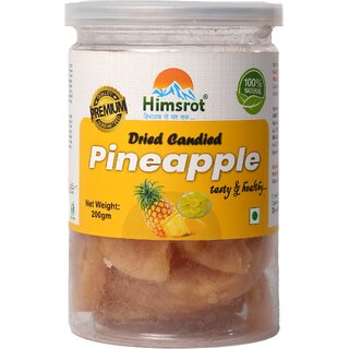                      Himsrot Natural Dried Candied Slices Candy Pineapple- 200gm                                              