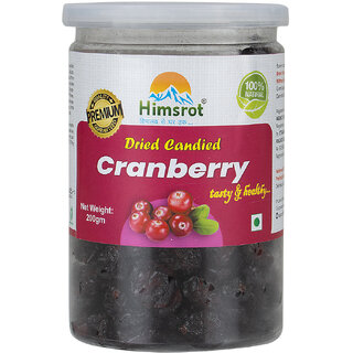                       Himsrot Natural Dried Candied With Antioxidants Cranberries- 200gm                                              