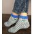 Stylist Fur  Fluppy Stripped Socks for Women  girls, Low Cut, Ankle Length Multi color, Free Size, Pack of 5