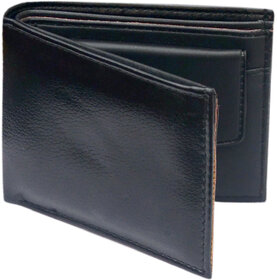 Black Single Fold Wallet For Men