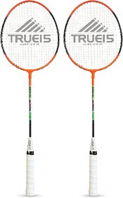 Scorpion Badminton Racquet Classic Pack Of 2 Pc (Orange)  Classic Badminton Rackets Pack Of 2 Pc