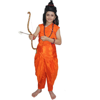                       Kaku Fancy Dresses Vanvasi Ram Costume Of Ramleela/Dussehra/Mythological Character For Kids Annual Function/Theme Party/Competition/Stage Shows Dress                                              
