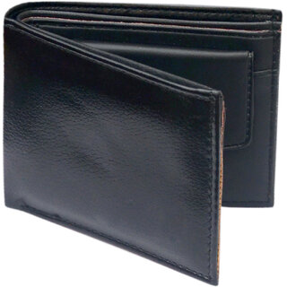 Black Single Fold Wallet For Men