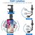 Iivaas Multifunctional Car Rear View Mirror Rotatable Holder Car Mounted Hanging Clip Holder For All Universal Mobile Phones And Gps Holder