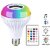 Tecsox Bluetooth Speaker Music Light White Rgb Light Ball Bulb Colorful Lamp, Remote Control For Home, Bedroom, Etc.