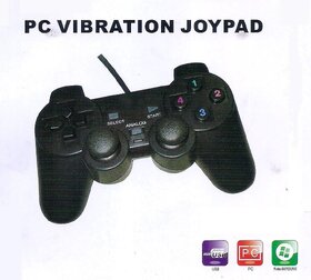 Pc Vibration Joy Pad - Usb Game Remote / Controller For Computer With Vibration And Analog Key.